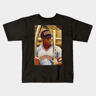 Bo Jackson in Auburn Tigers baseball Kids T-Shirt